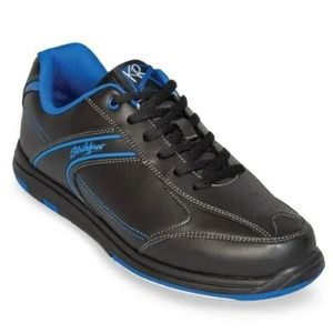 NEW KR Strikeforce Flyer Men's Bowling Shoes, Black/Blue, Size 9 M-032
